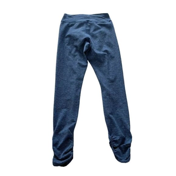 Good hYOUman Brooke Woman's Sz S Blue Heathered Ruched Leggings - Picture 3 of 7
